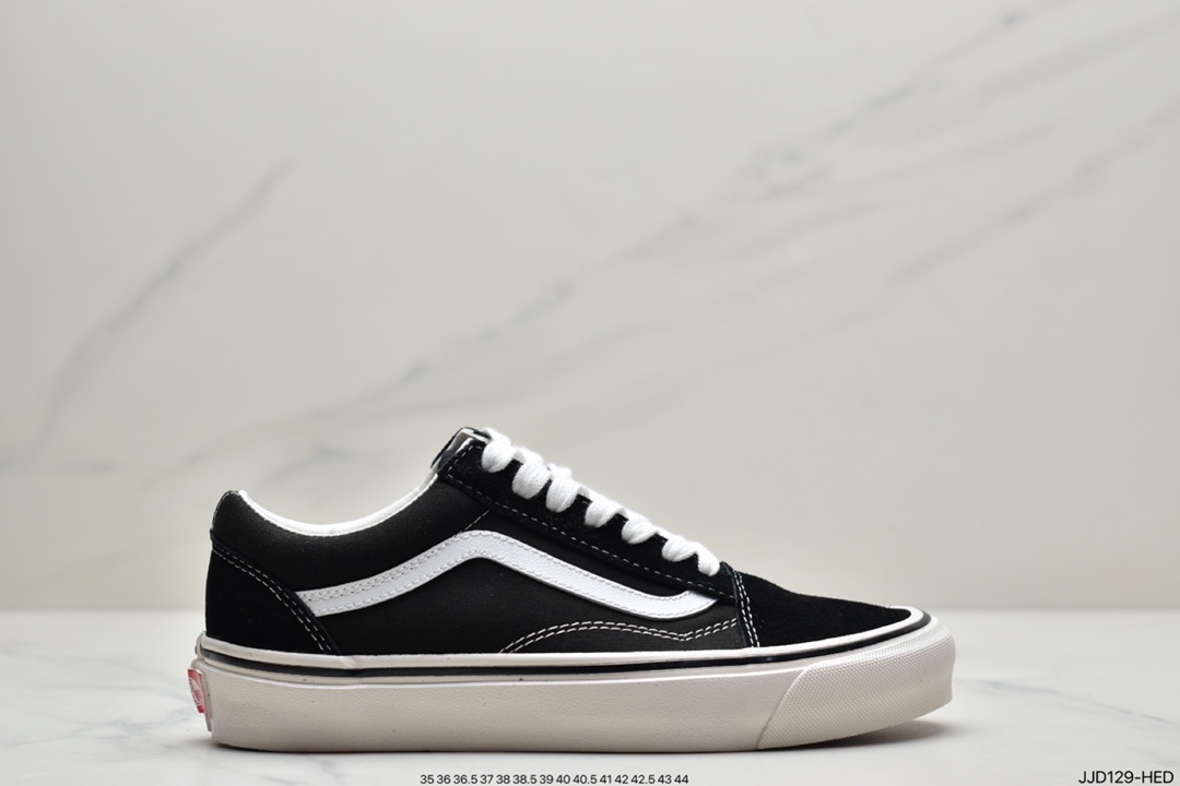 130 万斯Vans Old Skool DX 安纳海姆 美产高端 黑白棋盘格百年经典硫化帆布鞋