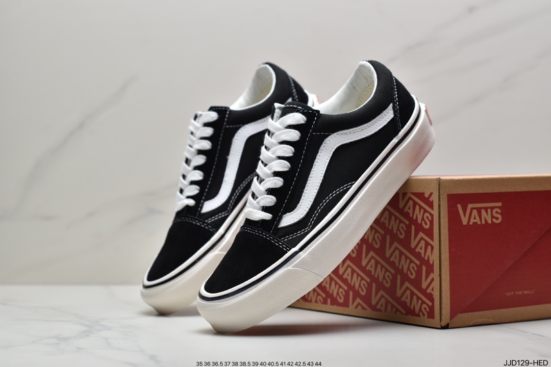 130 万斯Vans Old Skool DX 安纳海姆 美产高端 黑白棋盘格百年经典硫化帆布鞋