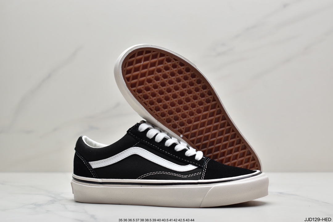 130 万斯Vans Old Skool DX 安纳海姆 美产高端 黑白棋盘格百年经典硫化帆布鞋