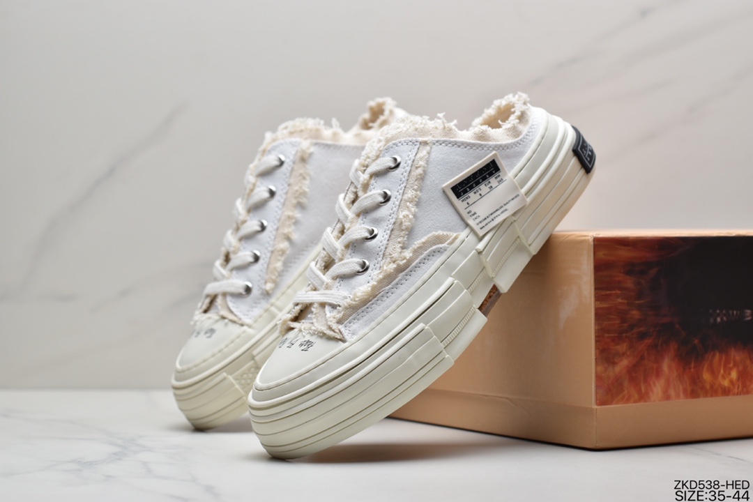 270  吴建豪个人新锐品牌xVESSEL G.O.P Mule Slip On 重工解构厚底软木百搭乞丐风增高板鞋半拖