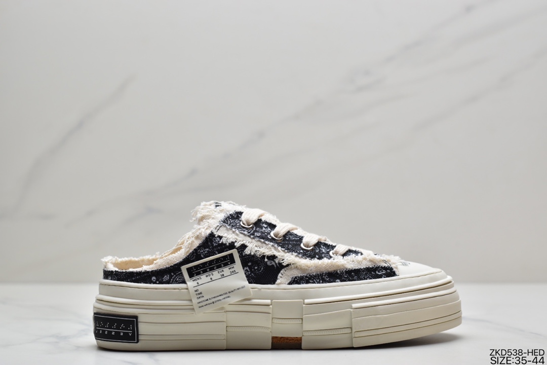 270  吴建豪个人新锐品牌xVESSEL G.O.P Mule Slip On 重工解构厚底软木百搭乞丐风增高板鞋半拖