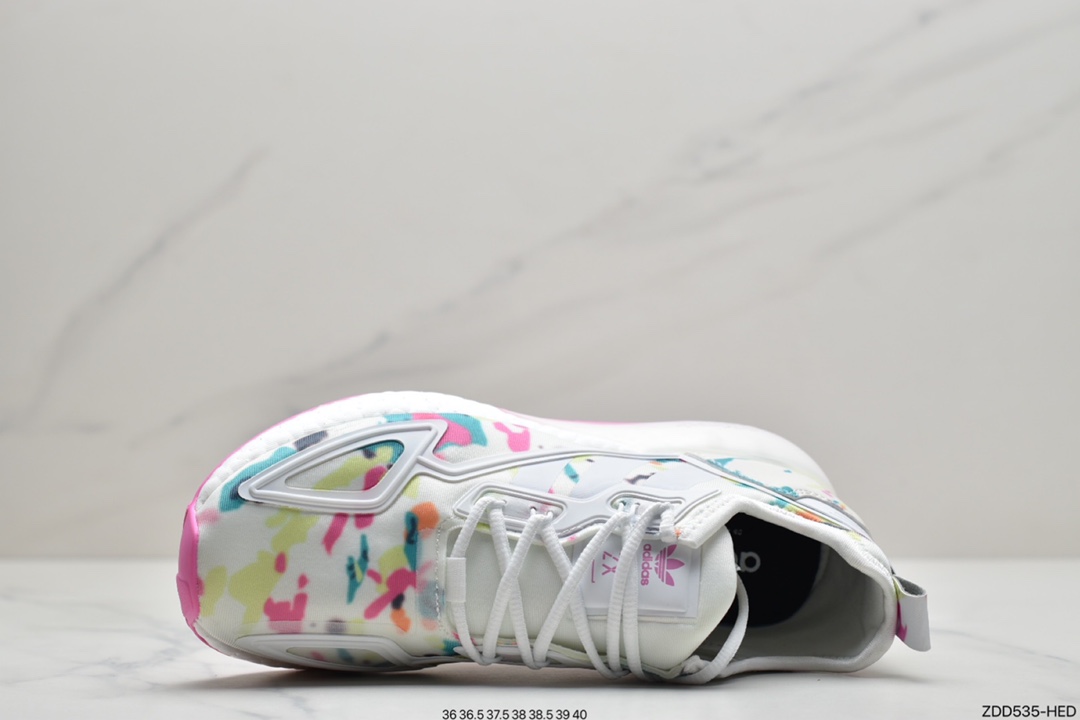230 阿迪达斯Adidas Originals ZX 2K Boost 全新爆米花缓震休闲运动跑鞋GX5405