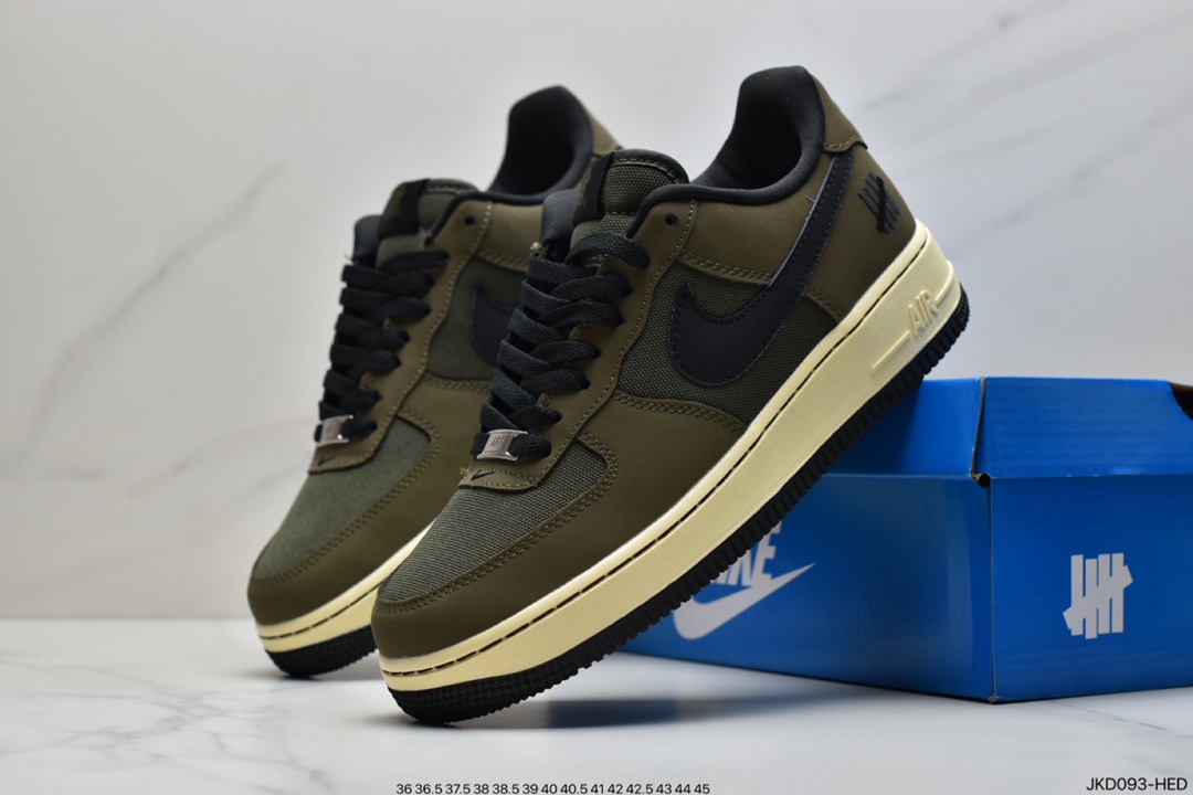 160 耐克Undefeated x Nike Air Force 1 Low SP ‘’Ballistic‘’ 橄榄绿 DH3064-300