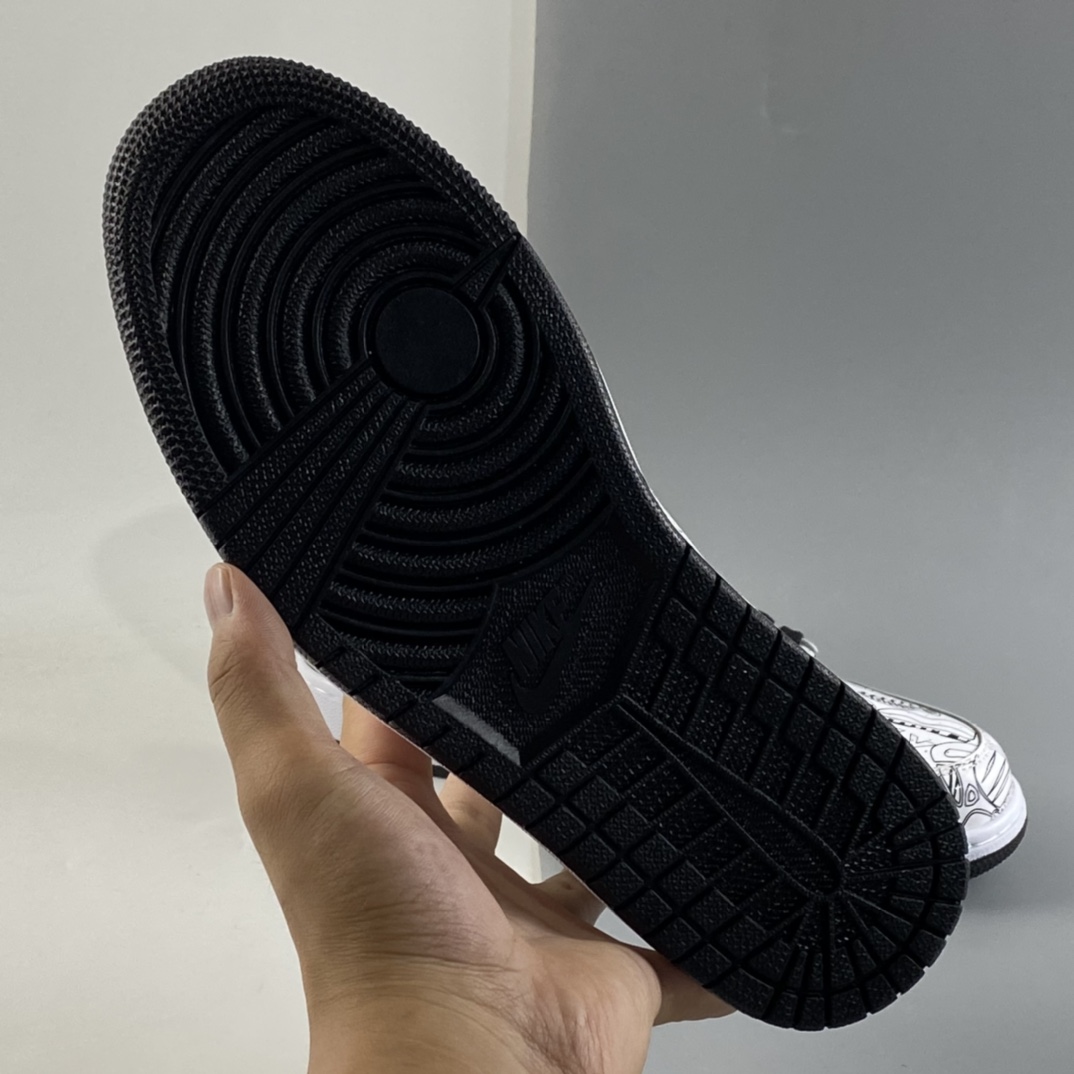 P240  Air Jordan 1 Mid AJ1 乔1 中帮百搭休闲运动板鞋 DC4099-100