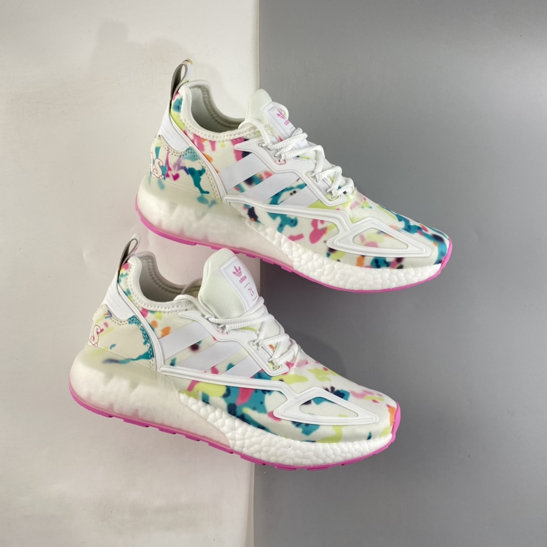 P220  Ad ZX 2K Boost 网纱针织呼吸面套脚休闲运动慢跑鞋 GX5405