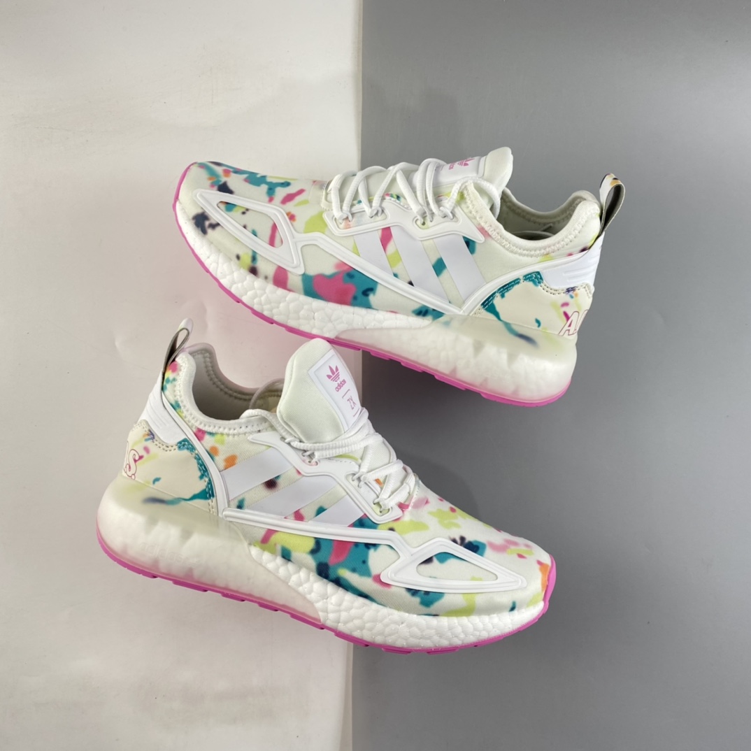 P220  Ad ZX 2K Boost 网纱针织呼吸面套脚休闲运动慢跑鞋 GX5405