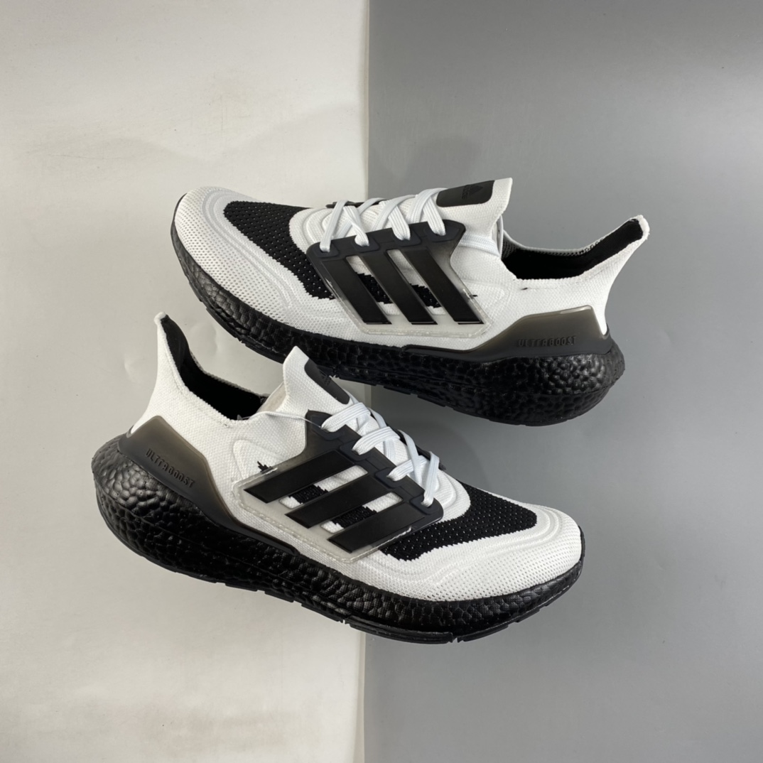 P200  AD UltraBoost 21 加厚爆米花袜套式针织鞋面休闲运动慢跑鞋 FY0306