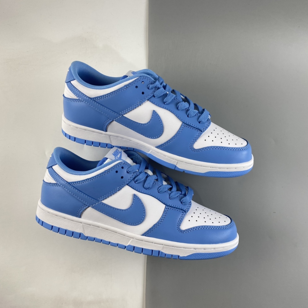 P320  NIKE Dunk Low“University Blue”白蓝色 北卡白蓝运动滑板鞋 DD1391-102