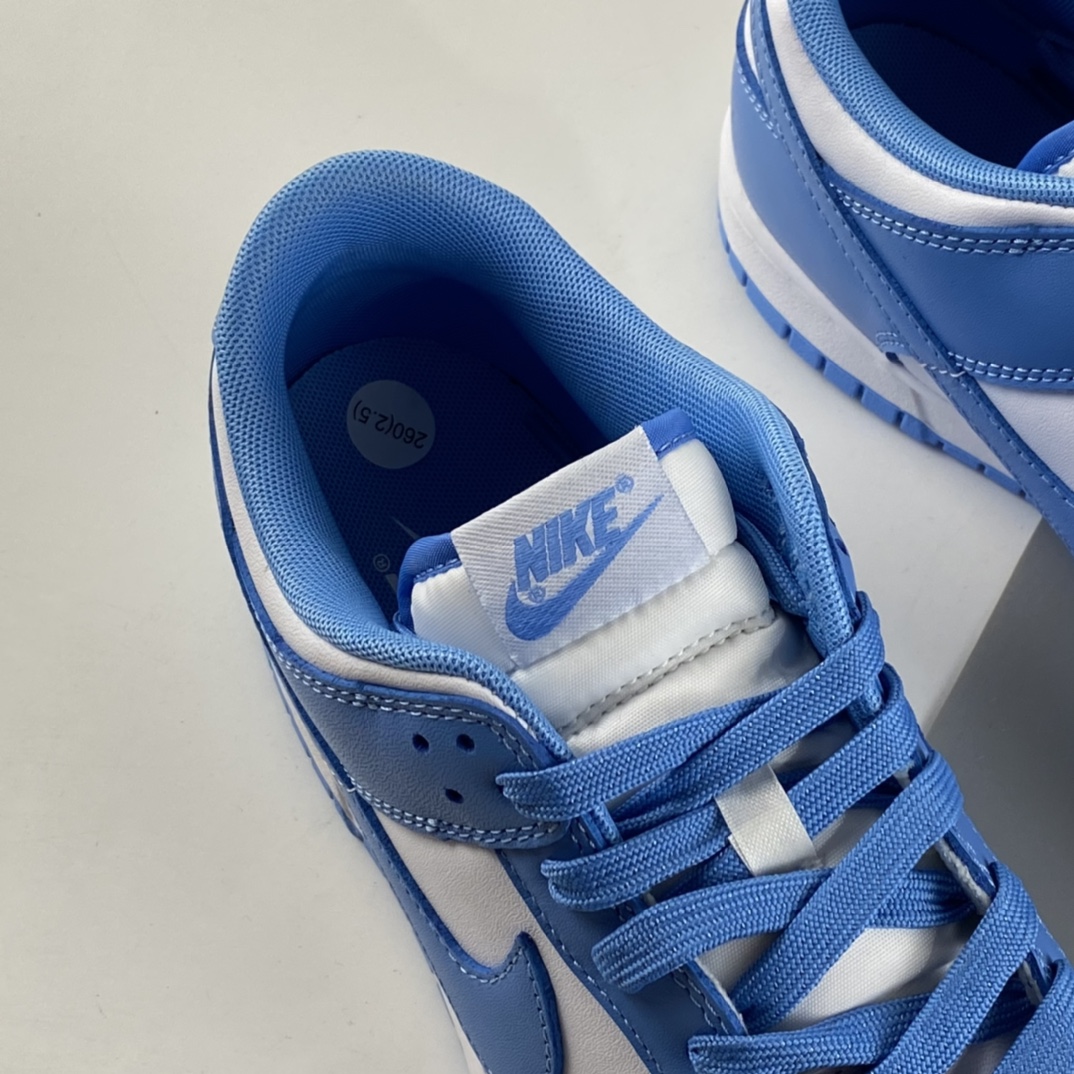 P320  NIKE Dunk Low“University Blue”白蓝色 北卡白蓝运动滑板鞋 DD1391-102