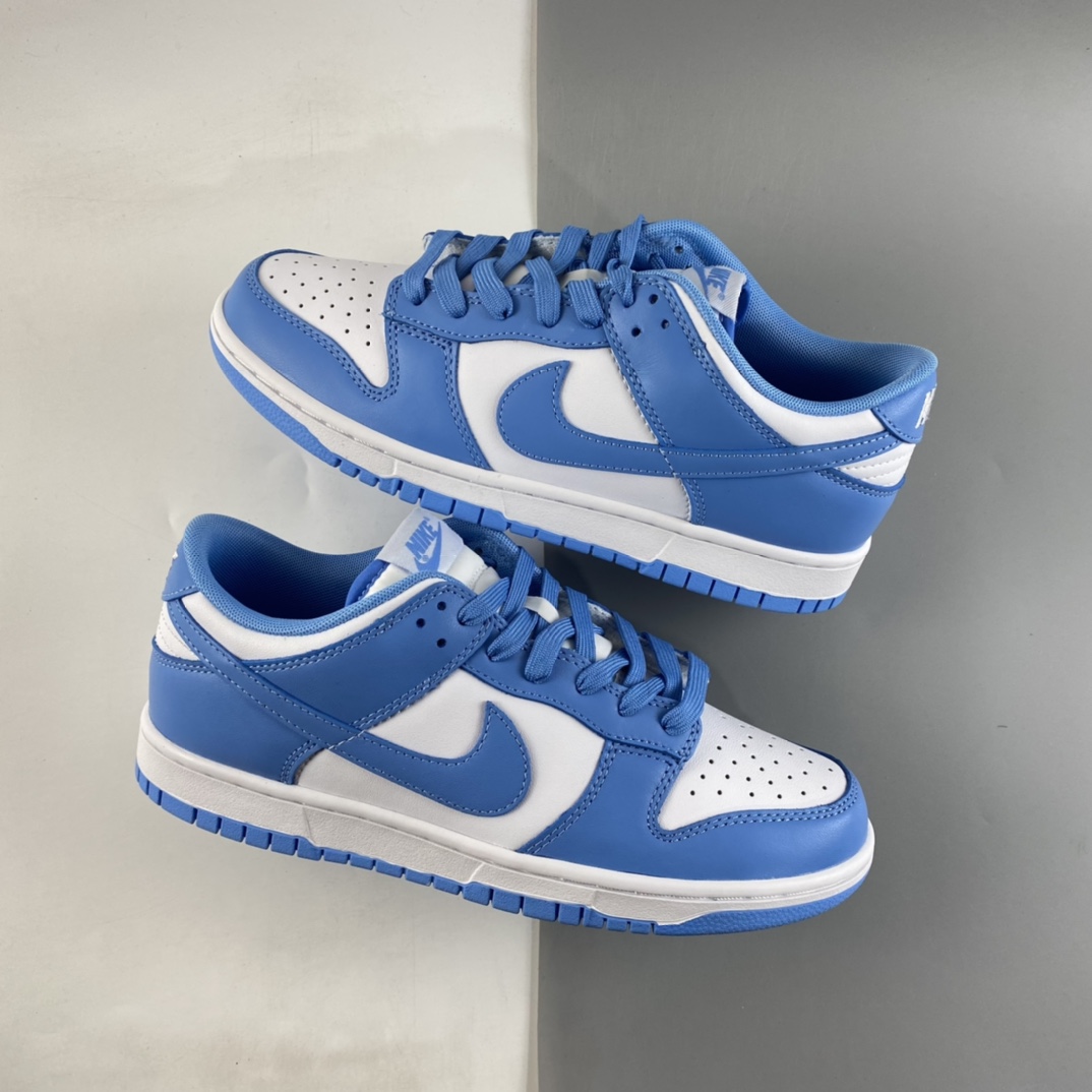 P320  NIKE Dunk Low“University Blue”白蓝色 北卡白蓝运动滑板鞋 DD1391-102