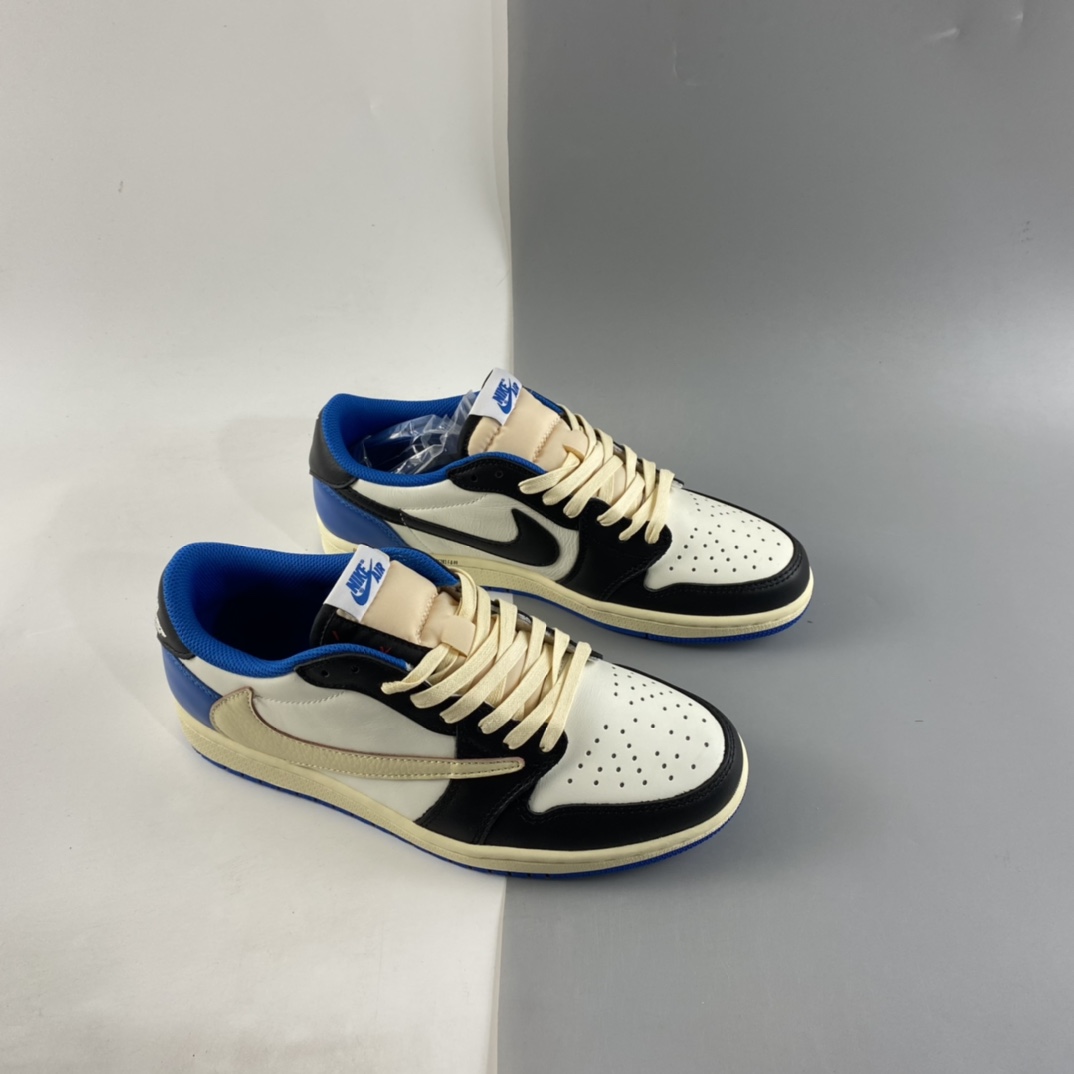 P480  Travis Scott x Air Jordan 1 Low OG AJ1 乔1闪电倒勾低帮 DM7866-140