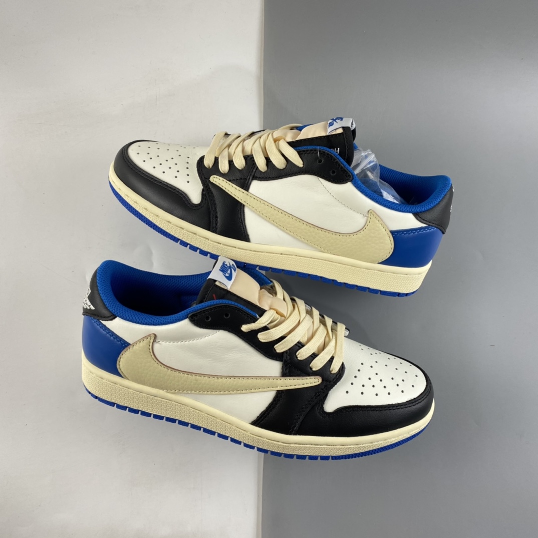 P480  Travis Scott x Air Jordan 1 Low OG AJ1 乔1闪电倒勾低帮 DM7866-140