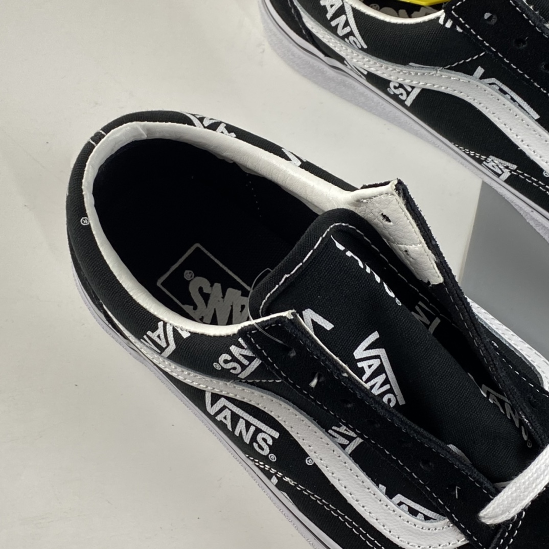 P150  VANS Old Skool 范斯新款轻便百搭经典黑白LOGO字母印花男女板鞋 VN0A3WKTQW7