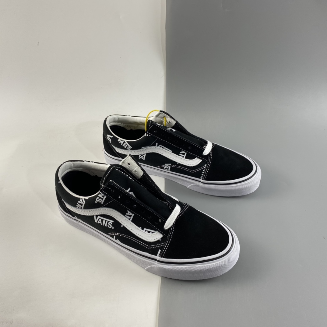 P150  VANS Old Skool 范斯新款轻便百搭经典黑白LOGO字母印花男女板鞋 VN0A3WKTQW7