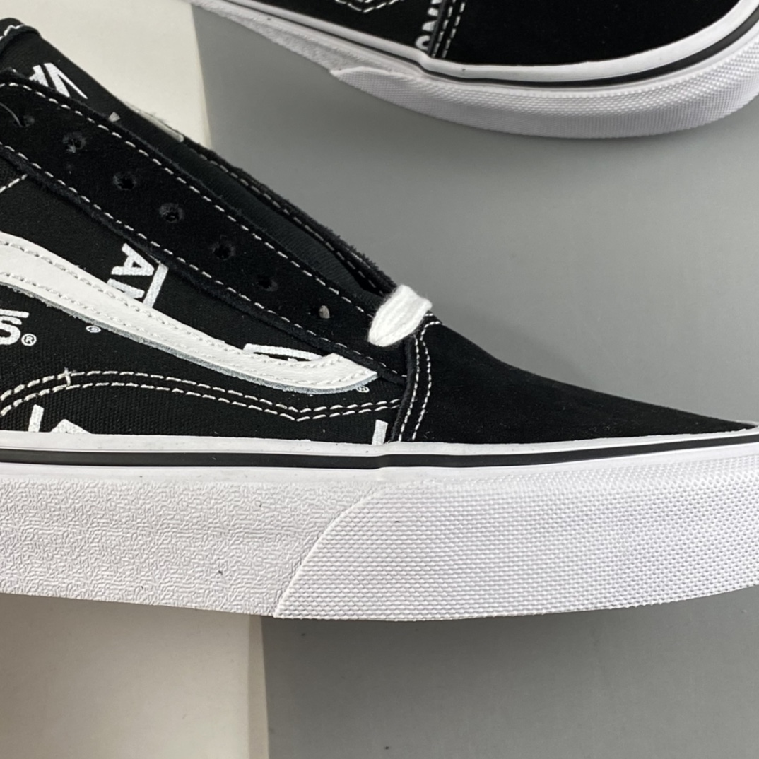 P150  VANS Old Skool 范斯新款轻便百搭经典黑白LOGO字母印花男女板鞋 VN0A3WKTQW7