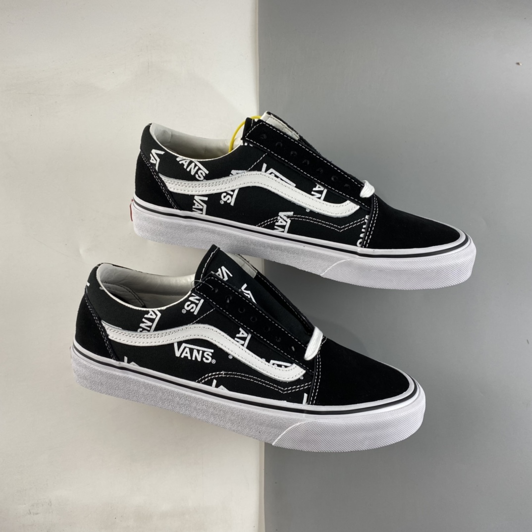 P150  VANS Old Skool 范斯新款轻便百搭经典黑白LOGO字母印花男女板鞋 VN0A3WKTQW7