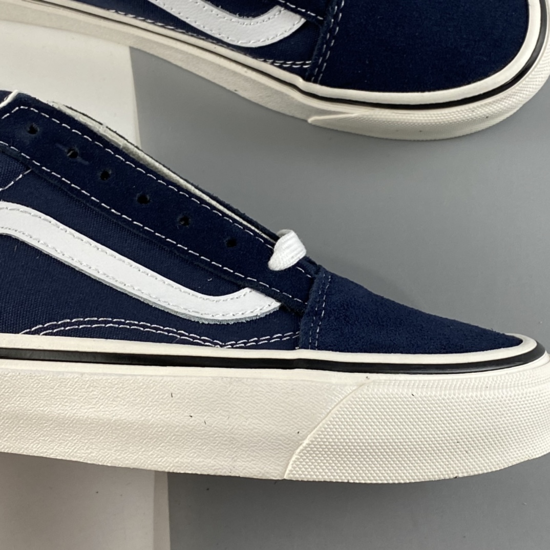 P140  VANS Old Skool 安纳海姆亮油版休闲滑板鞋 夜蓝色 VN0A38G2PXC