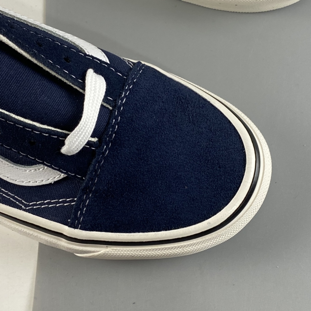 P140  VANS Old Skool 安纳海姆亮油版休闲滑板鞋 夜蓝色 VN0A38G2PXC