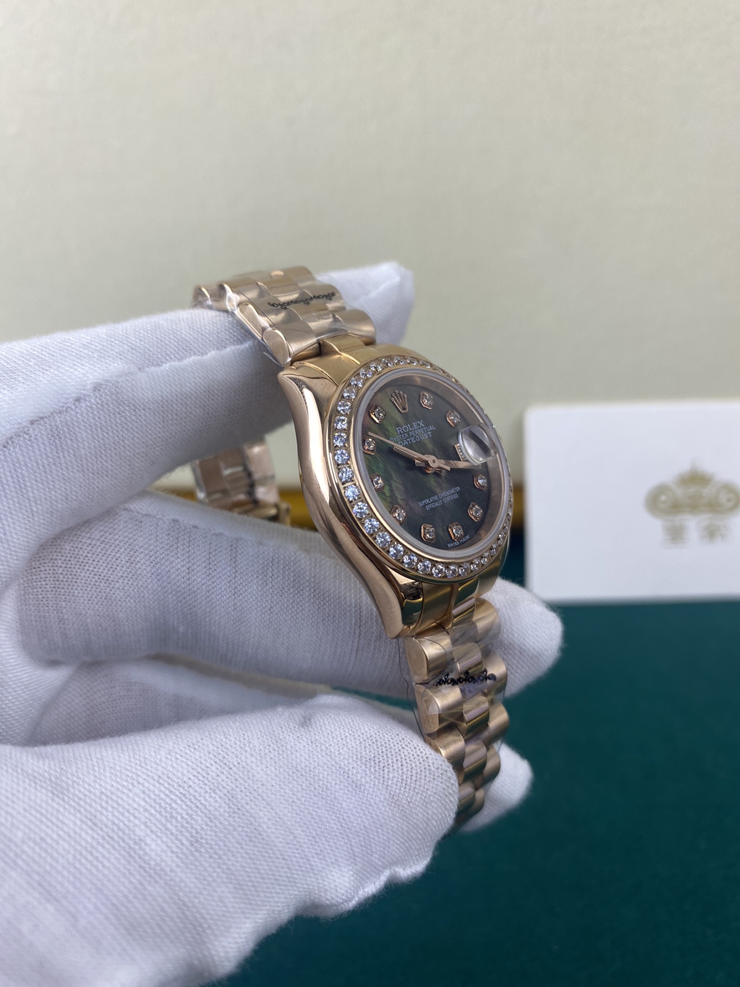Rolex 皇家 劳力士日志贝母绿28mm