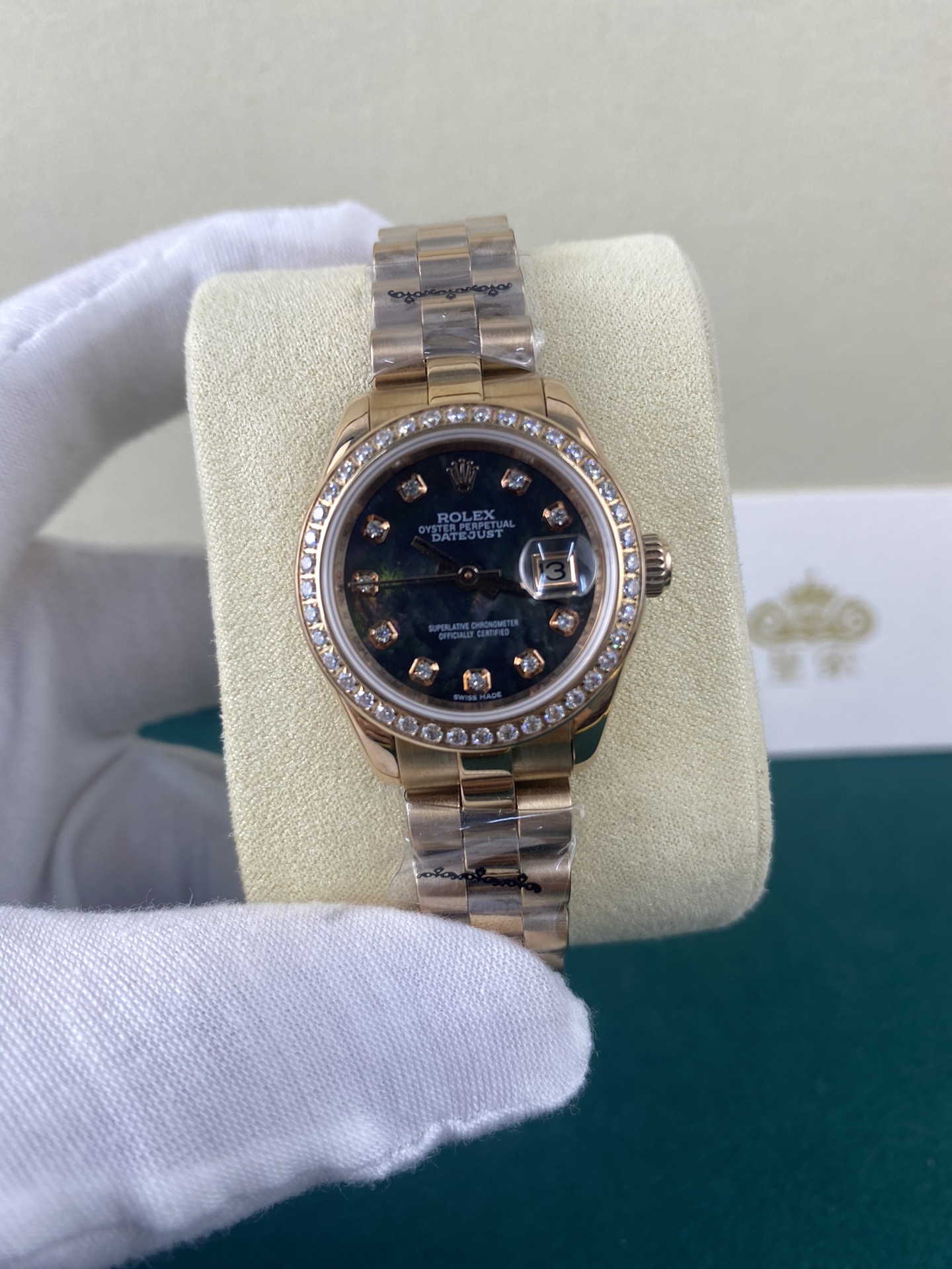 Rolex 皇家 劳力士日志贝母绿28mm