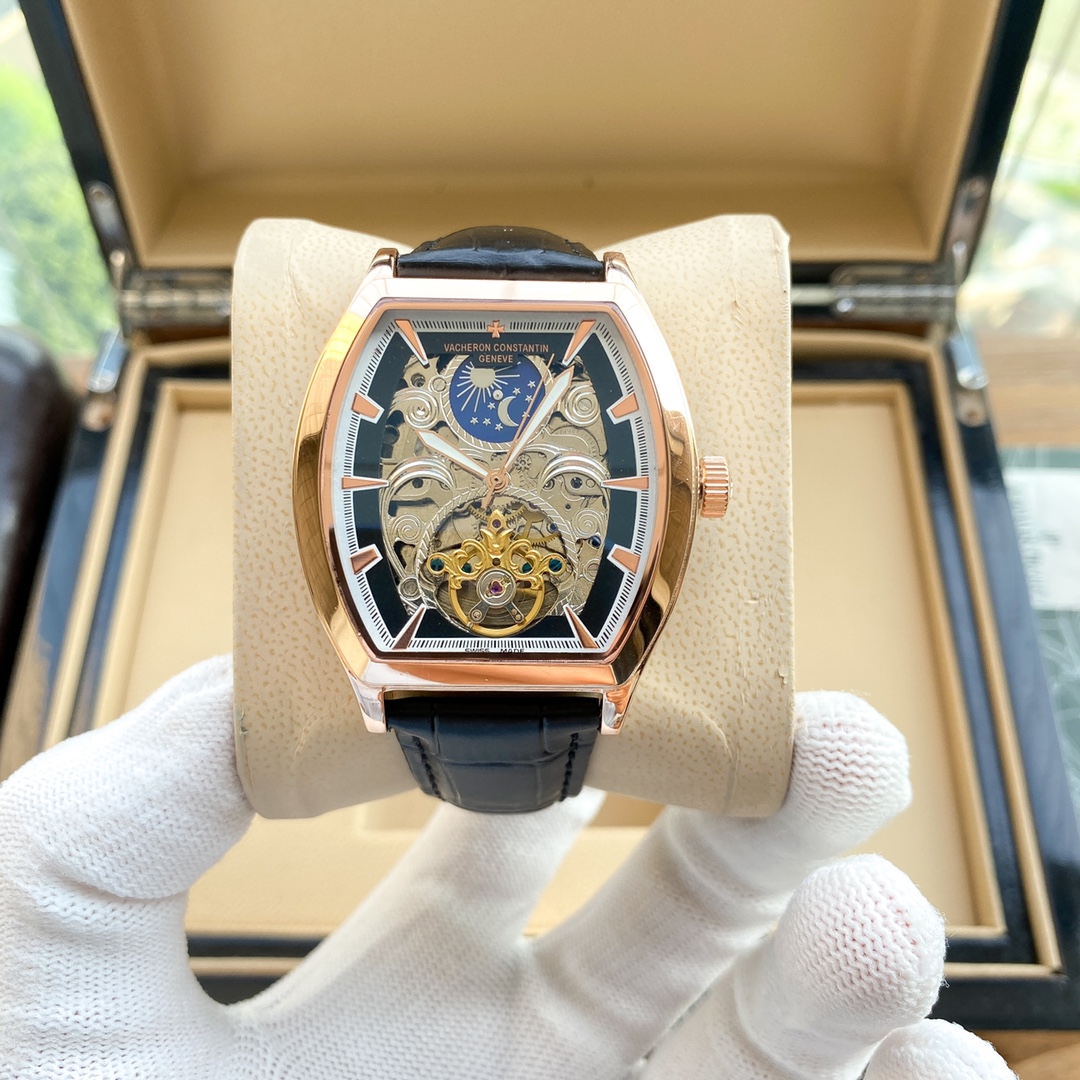 批420 🚄江诗丹顿(Vacheron Constantin )精品男士腕表, 展示男士自信果敢的风度,魅力不凡,从容优雅,尽显精致细节与高超技艺,搭载多功能全自动机械机芯,顶级316精钢表壳,进口小牛皮表带,矿物质超强镜面,尺寸42*12,尊贵典范,绅士风范,身份的象征,展现你的独特品味!