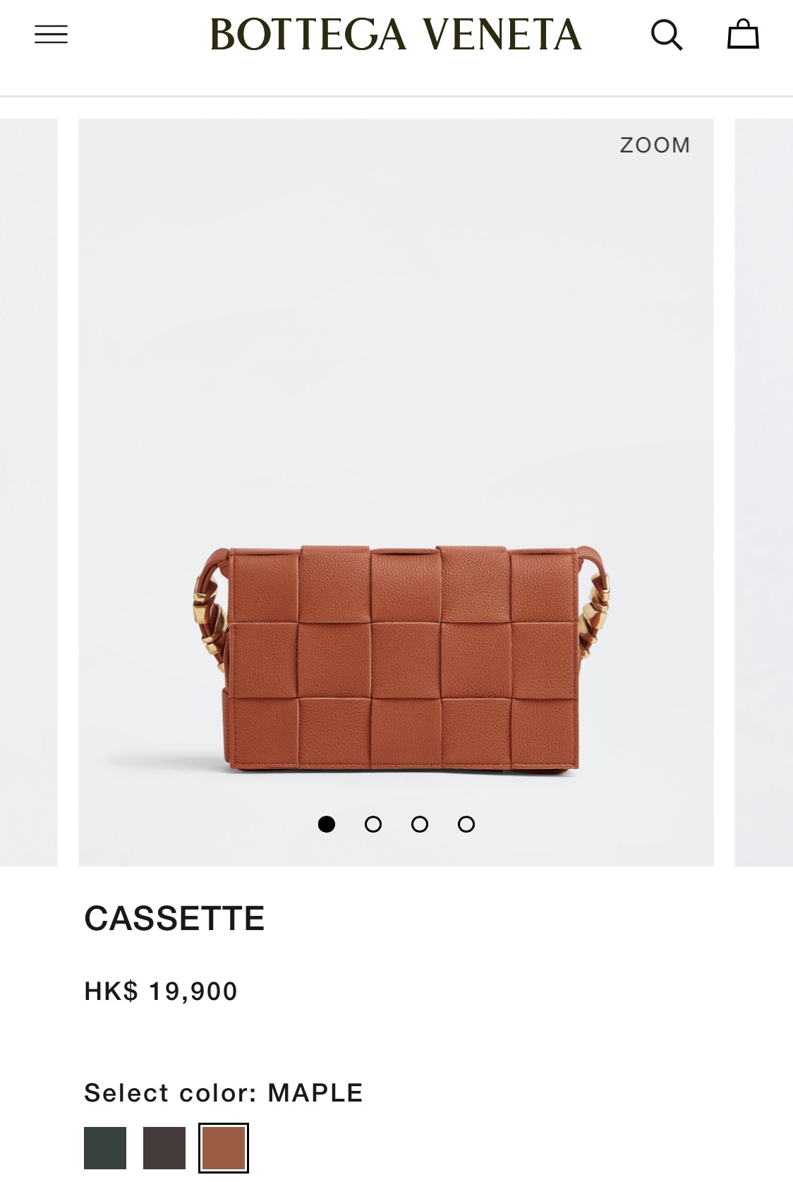 Bottega Veneta CASSETTE 23CM BAG 666870橙色