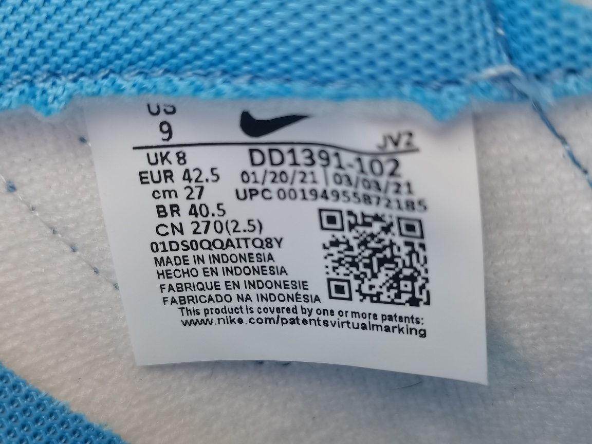 Dunk尺码:36-47.5纯原版出品-NIKEDunkLowRetroUniversityBlue大学