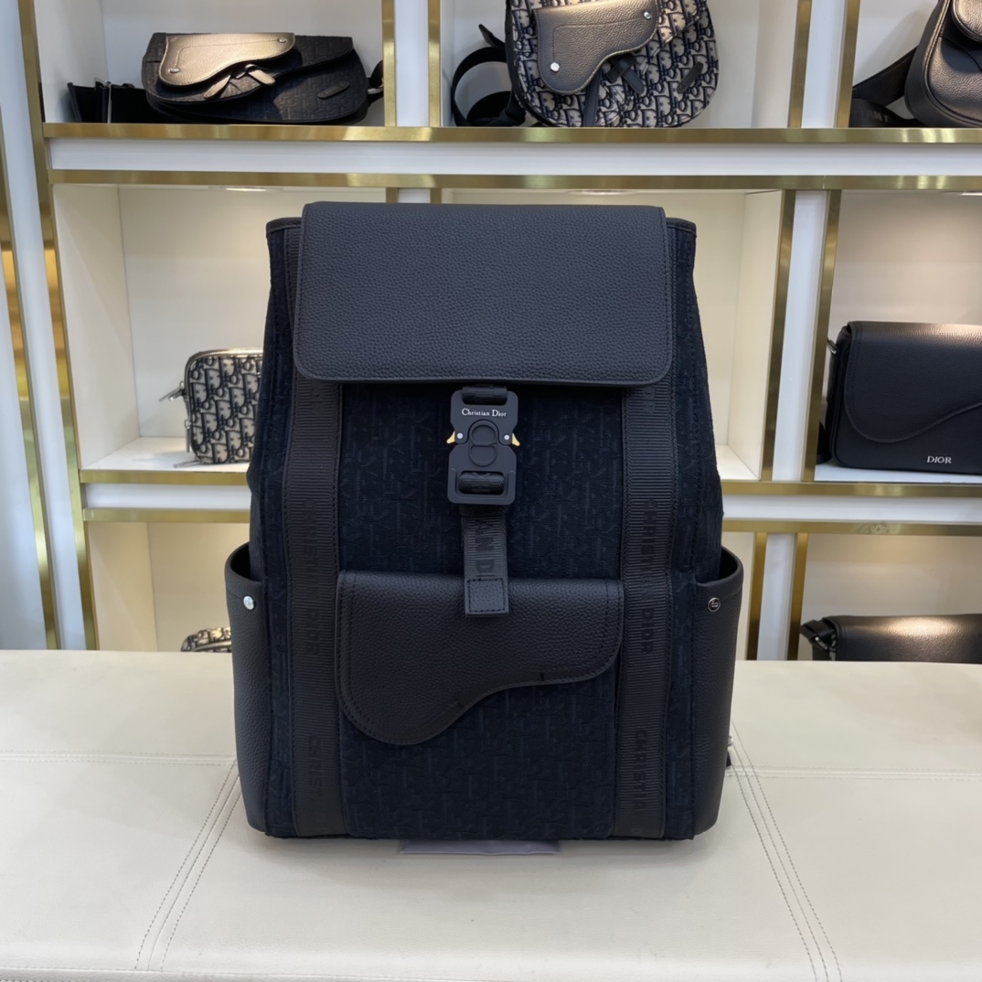Best Replica
 Dior Bags Backpack Black Men Cowhide Casual