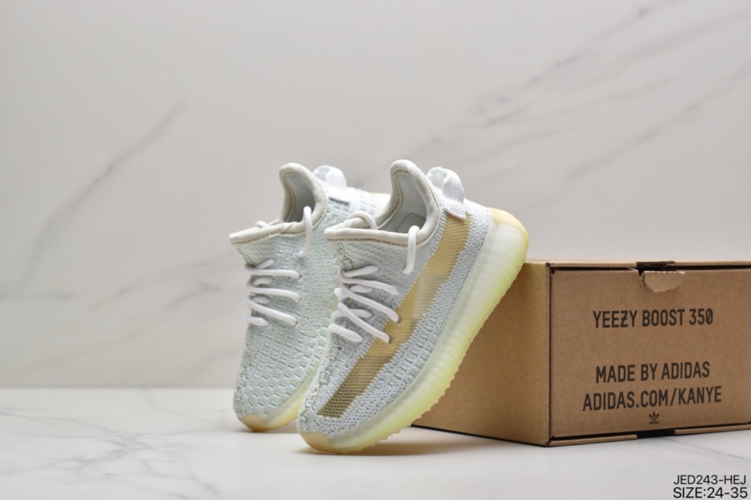 150 童鞋Adidas  阿迪达斯 Yeezy Boost 350V2  椰子爆米花童鞋运动跑鞋