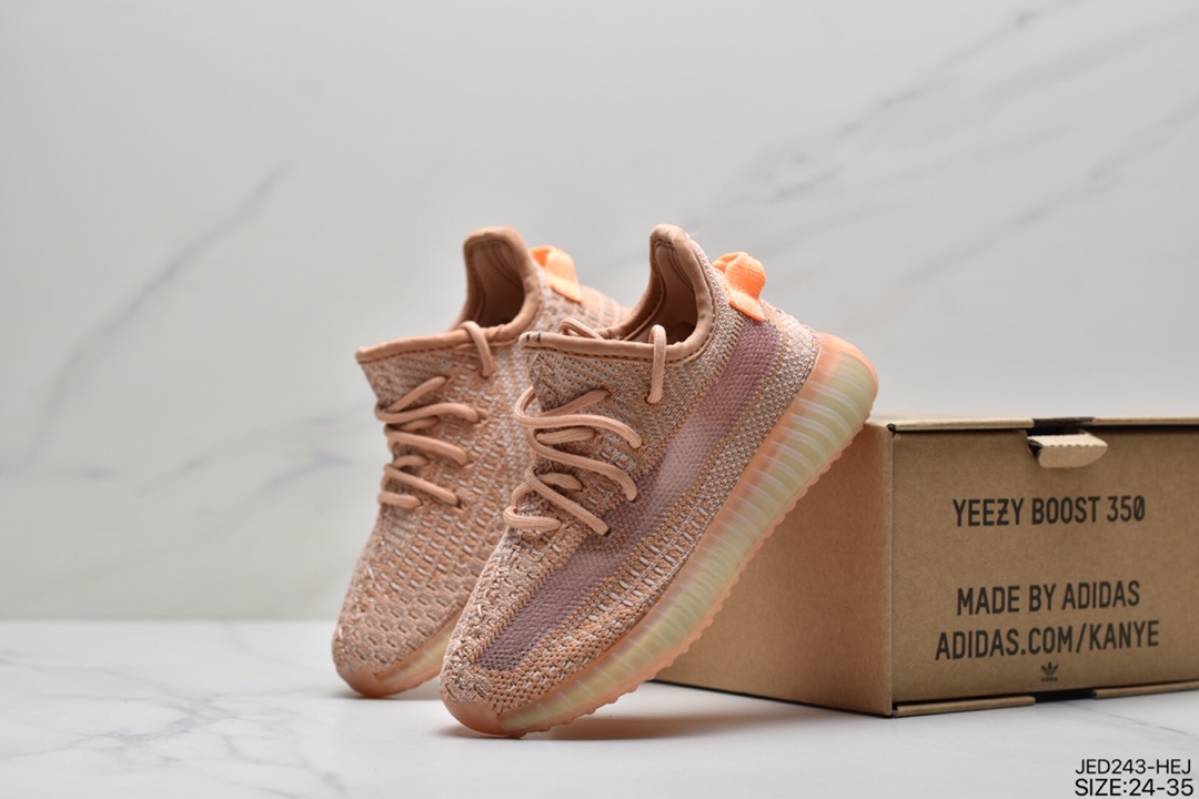 150 童鞋Adidas  阿迪达斯 Yeezy Boost 350V2  椰子爆米花童鞋运动跑鞋