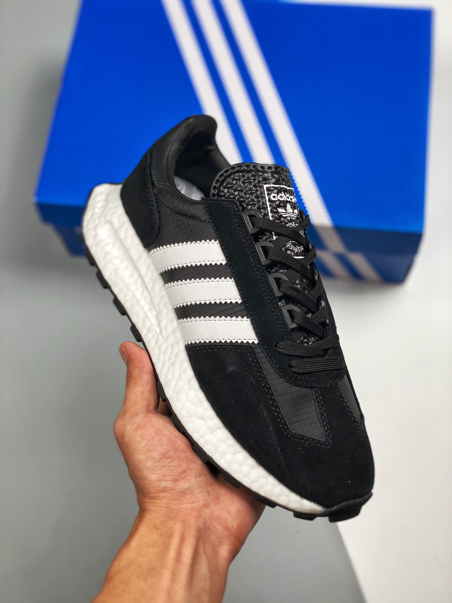 Apoyo para tienda 2 AD adidas Racing 1 Boost Prototype entresuela de palomitas zapatillas de running deportivas casuale…