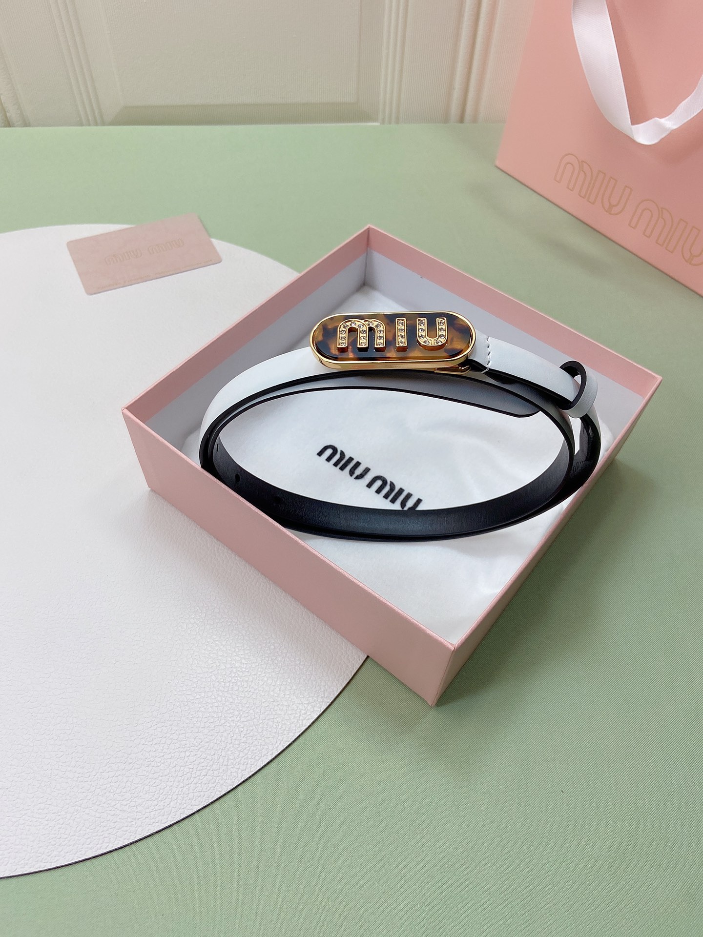 miumiu新款同步1.5cm宽度皮