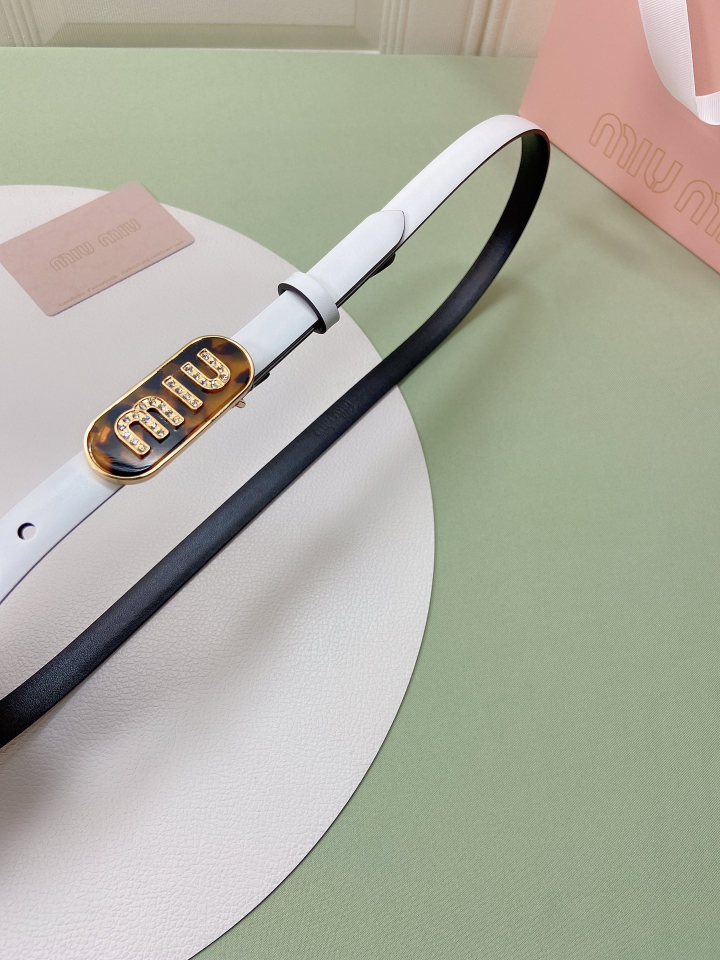 miumiu新款同步1.5cm宽度皮