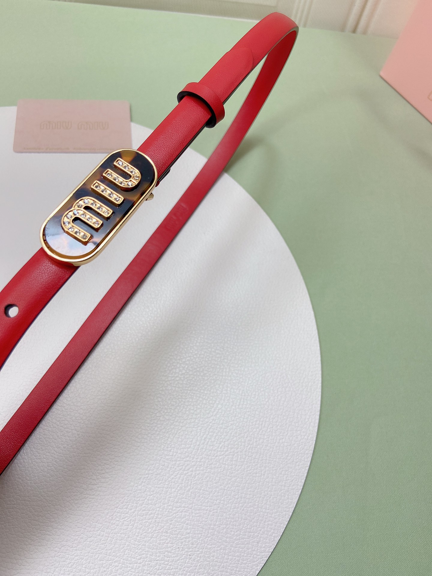 miumiu新款同步1.5cm宽度皮