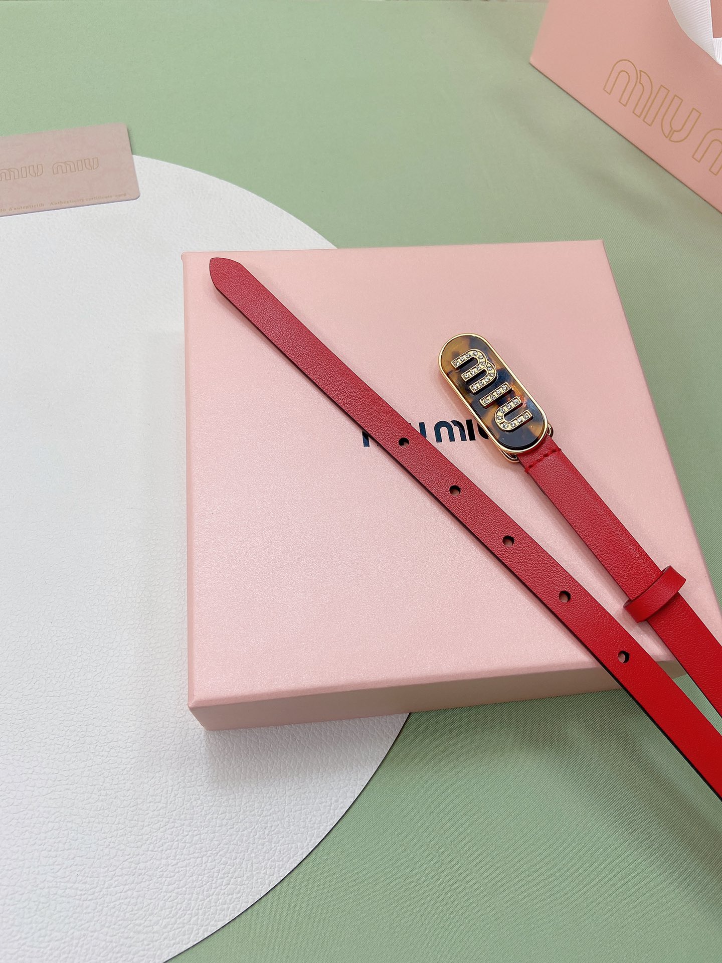 miumiu新款同步1.5cm宽度皮