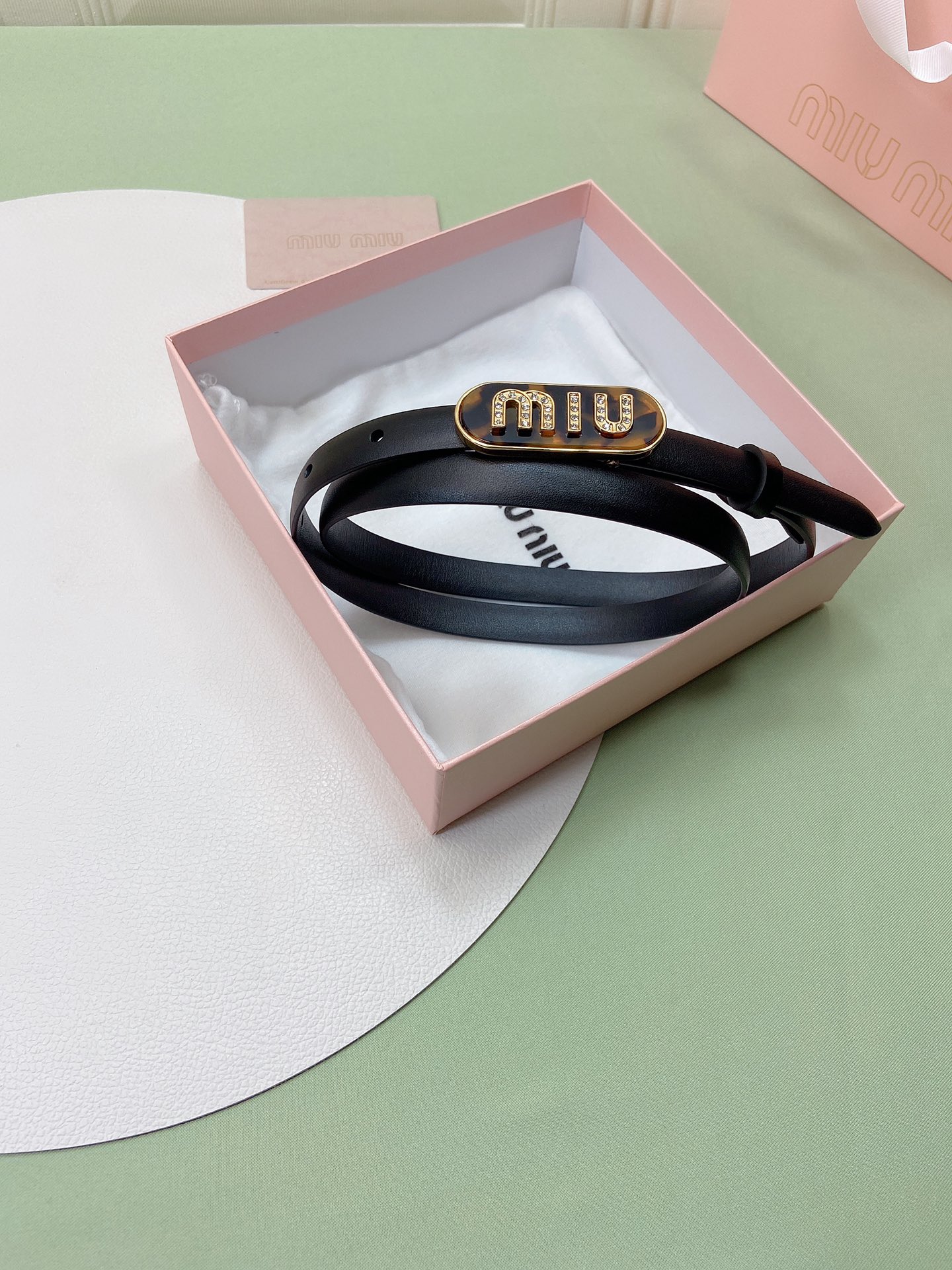 miumiu新款同步1.5cm宽度皮