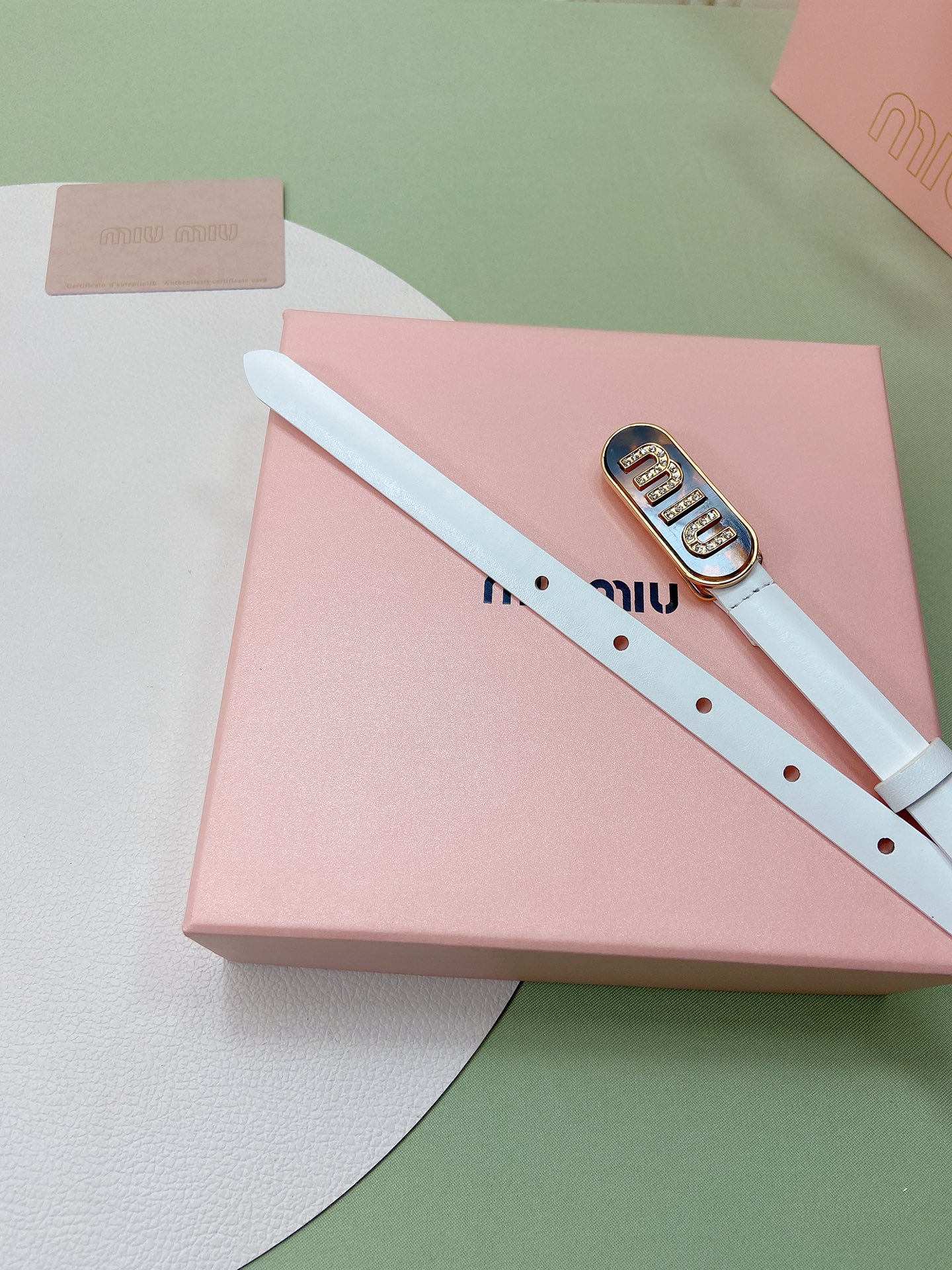 miumiu新款同步1.5cm宽度皮