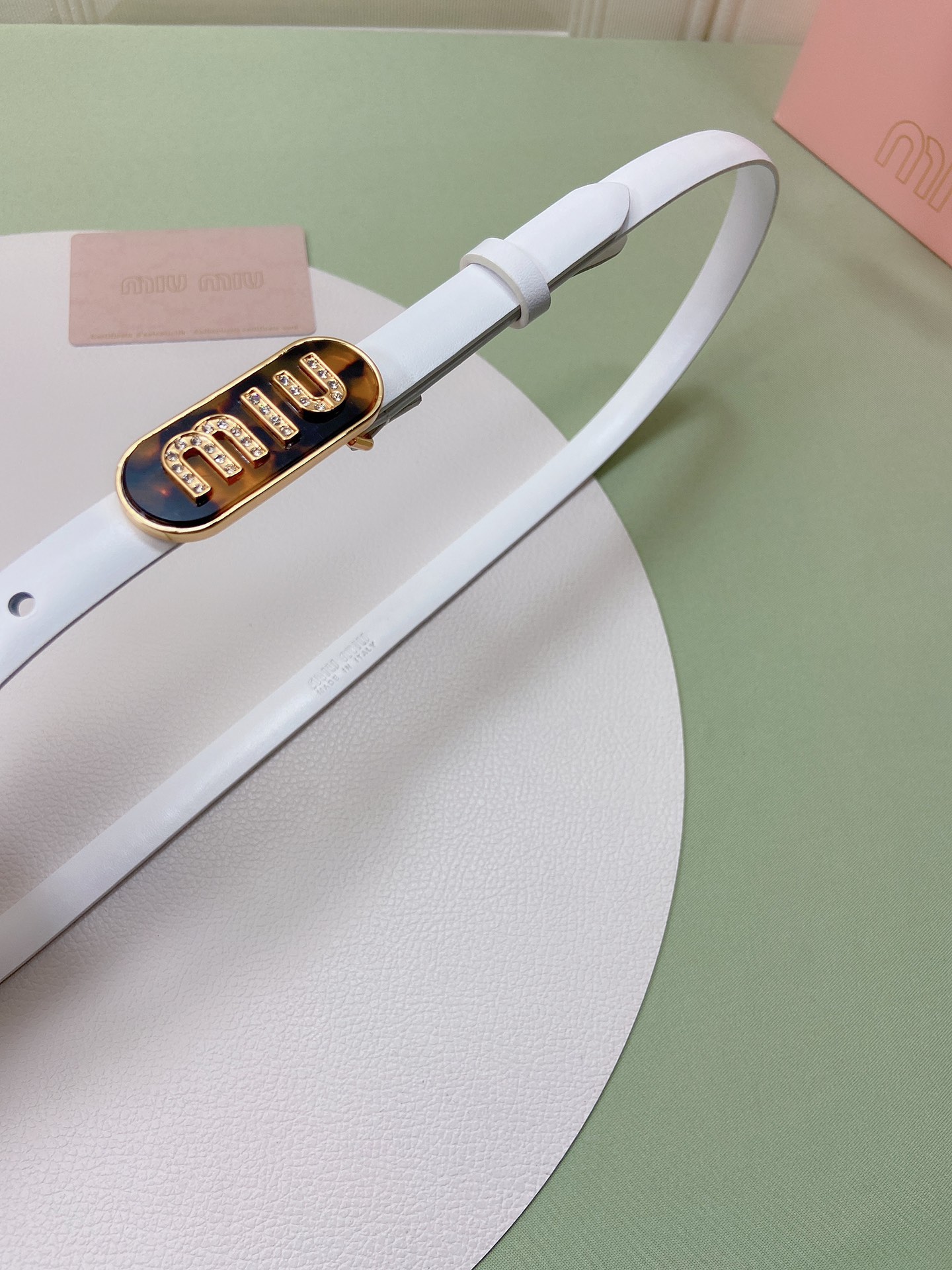 miumiu新款同步1.5cm宽度皮