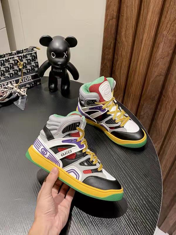 NO:558126,Gucci's latest Basket sneaker series for couples. This year's super hot Gucci model has been worn by many celebrities!  Super good-looking, super comfortable, available in six colors!  Size: 35-45. Women’s size and men’s size.,,gucci19860909情侣款Gucci 最新款 Basket 球鞋系列 今年超热火的Gucci款 众多明星上脚 ！超好看,超舒适,六色发售！ Size:35-45.女款男款.,,gucci,Men's shoes