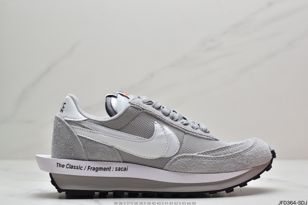 170 Fragment Design x Sacai x LDWaffle 联名解构重叠设计前卫华夫走秀休闲运动鞋DH2684-001