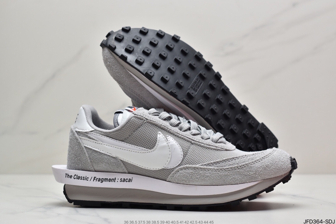 170 Fragment Design x Sacai x LDWaffle 联名解构重叠设计前卫华夫走秀休闲运动鞋DH2684-001