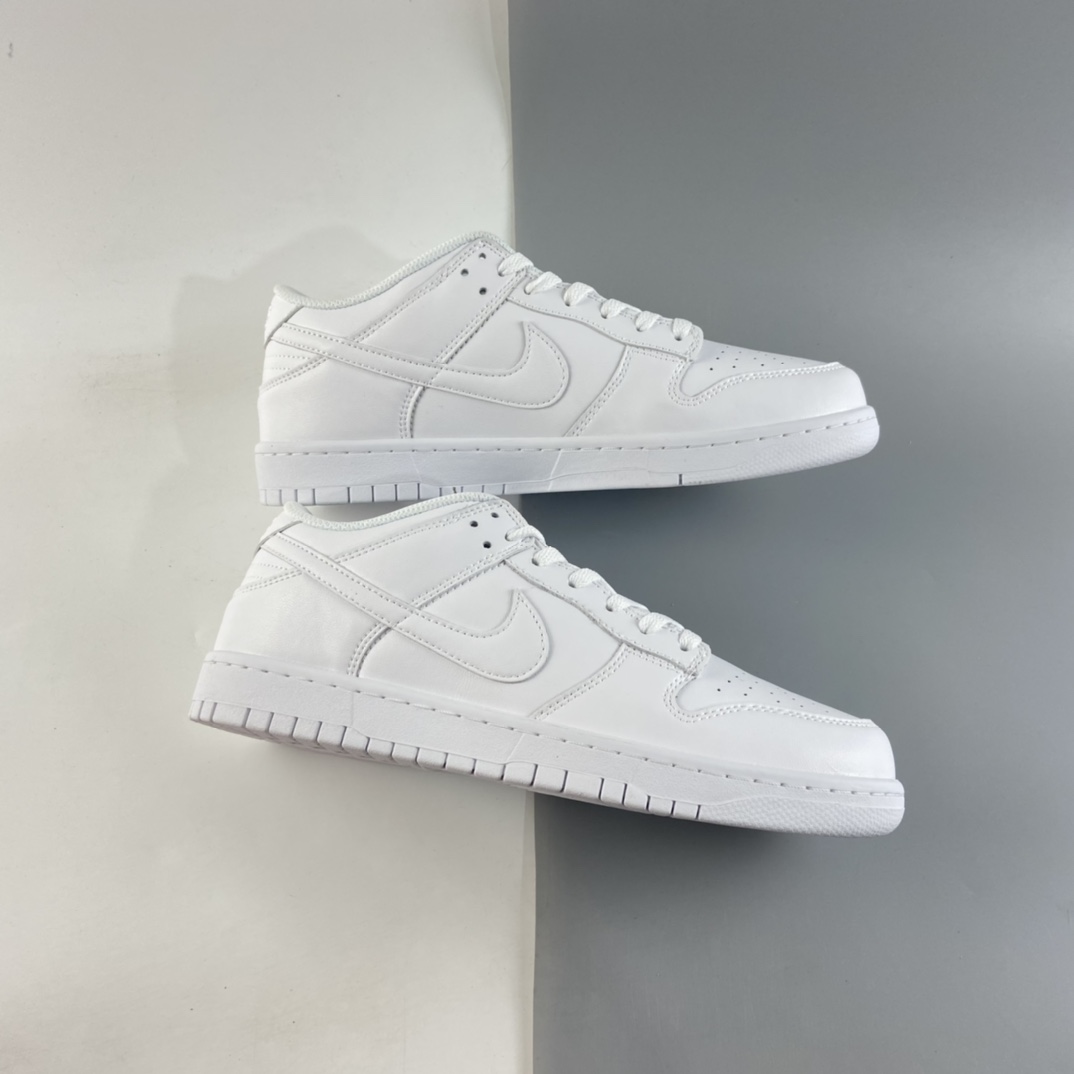 P240  NIKE SB Dunk Low Prm 纯白配色SB扣碎篮板时尚休闲板鞋 DD1503-109