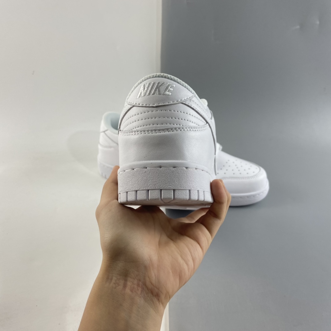 P240  NIKE SB Dunk Low Prm 纯白配色SB扣碎篮板时尚休闲板鞋 DD1503-109
