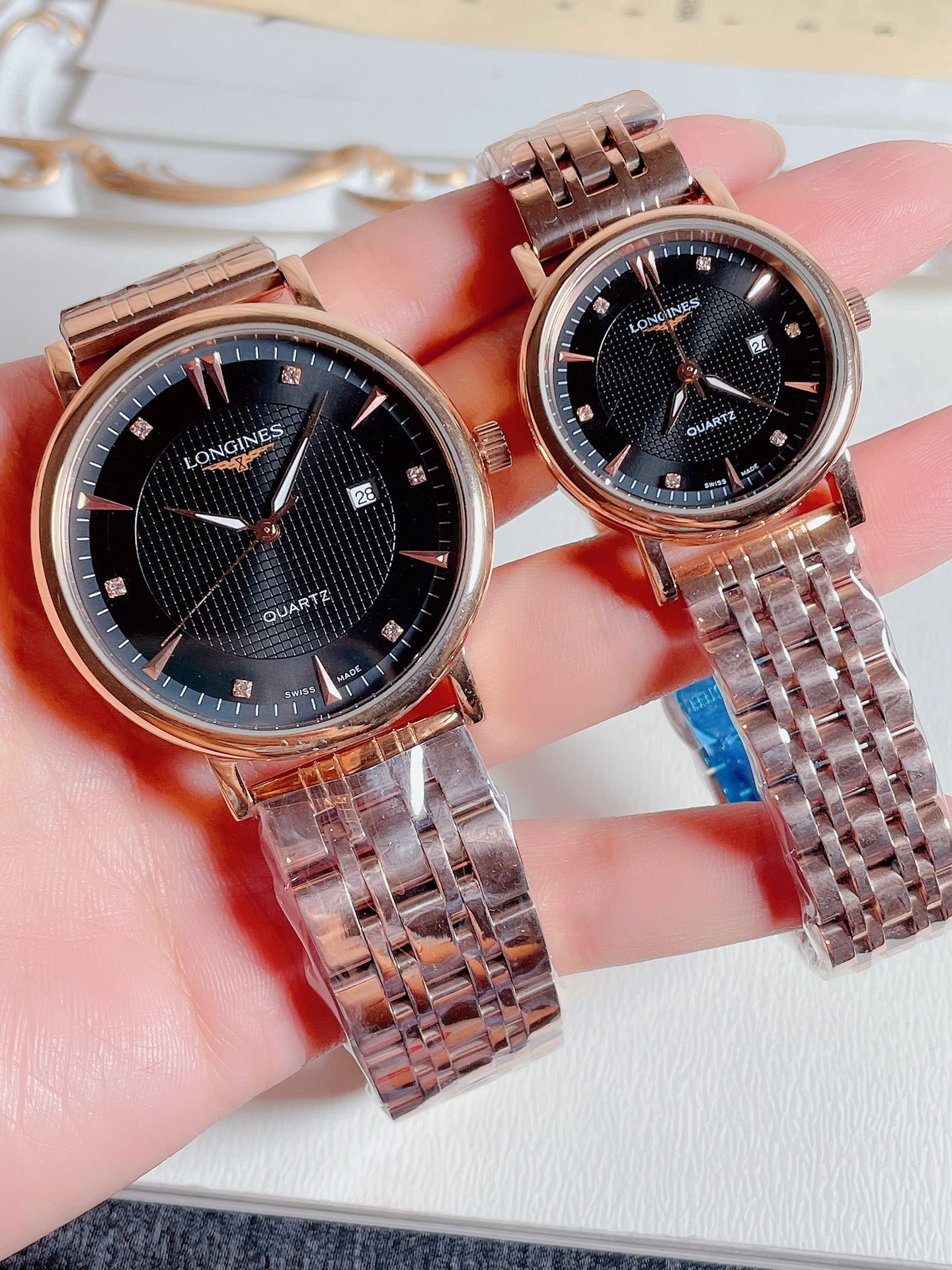 [LONGINES Watches]9527 steel stripsThe latest Longines Longines couple