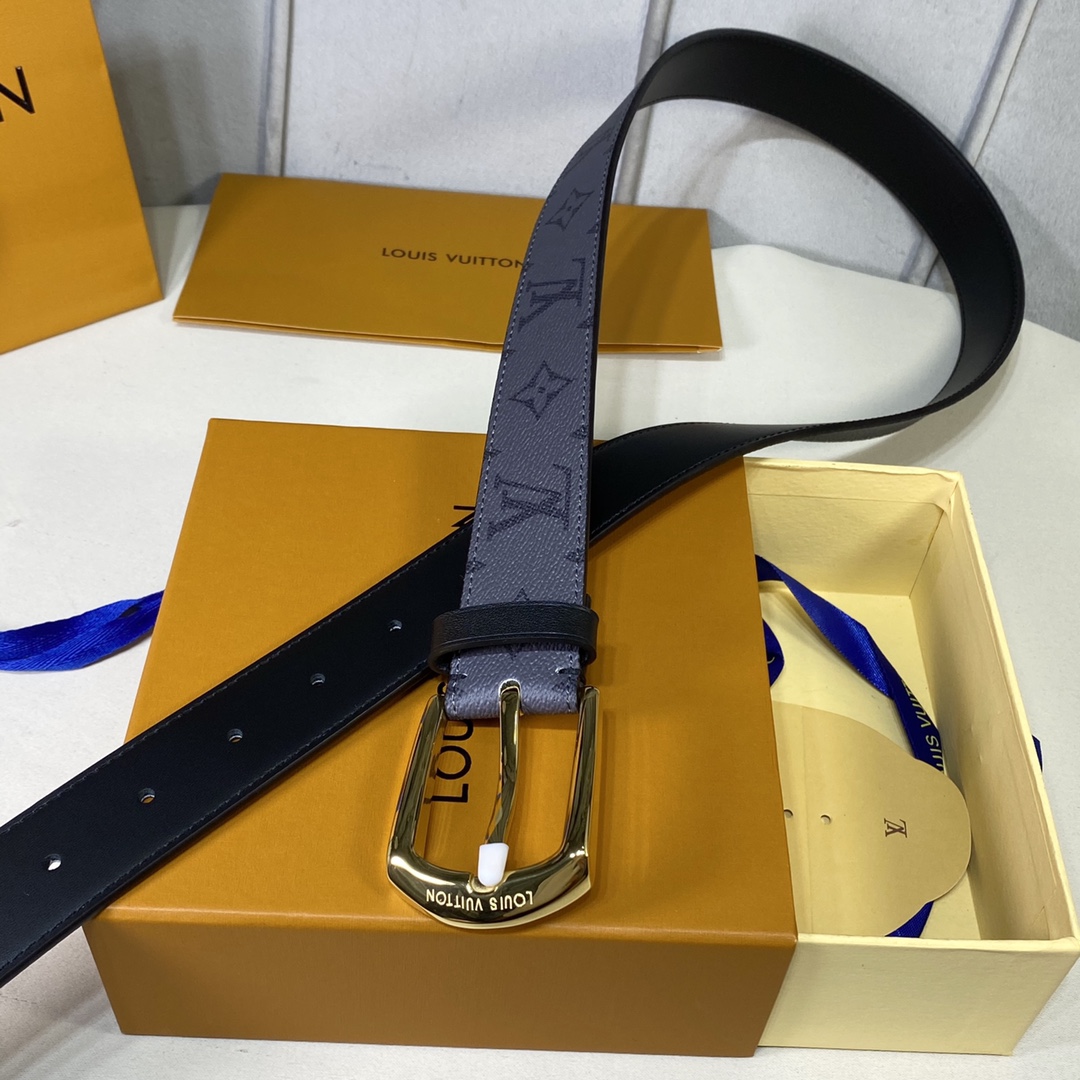 Louis Vuitton Belts Men Calfskin Canvas Cowhide