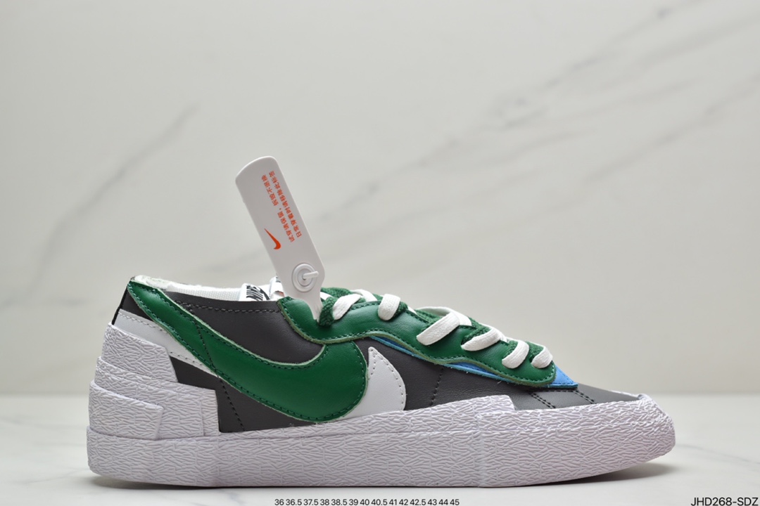 190 耐克Sacai x NIKE Blazer Low 耐克全新联名开拓者低帮休闲板鞋 DD1877-001