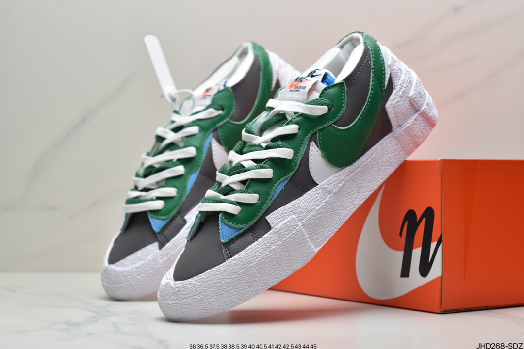190 耐克Sacai x NIKE Blazer Low 耐克全新联名开拓者低帮休闲板鞋 DD1877-001