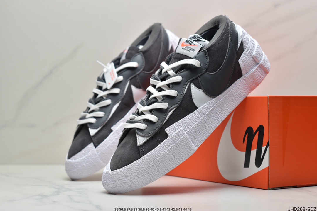 190 耐克Sacai x NIKE Blazer Low 耐克全新联名开拓者低帮休闲板鞋 DD1877-001