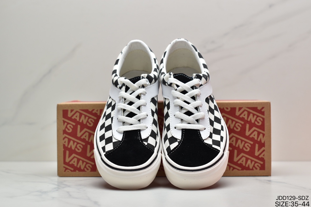 120 范斯VANS Bold Ni经典复古黑白低帮男女情侣款休闲帆布板鞋