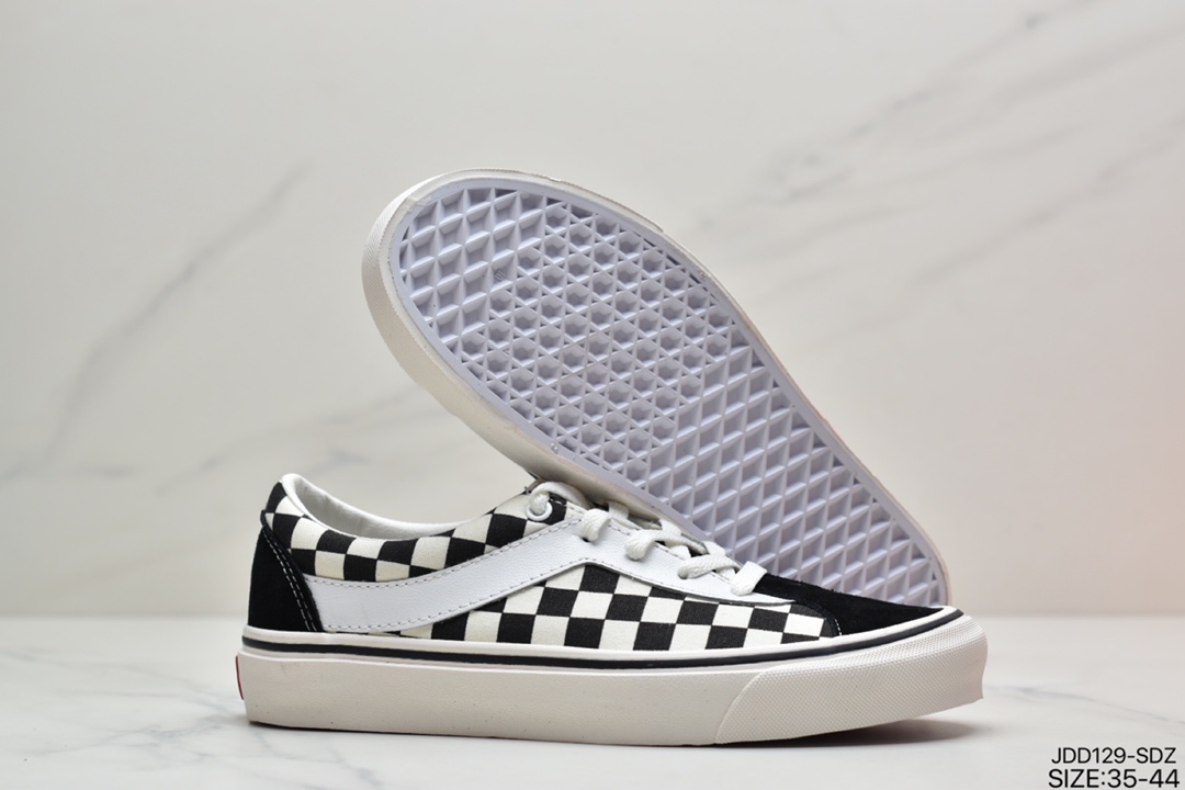 120 范斯VANS Bold Ni经典复古黑白低帮男女情侣款休闲帆布板鞋